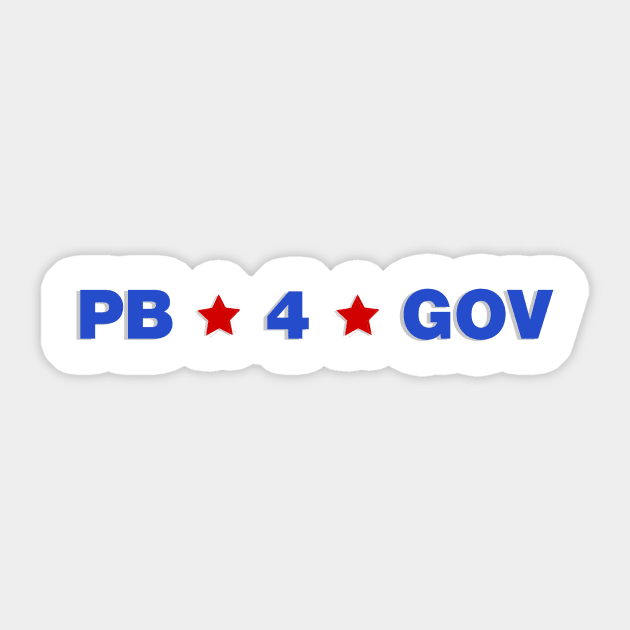 PB 4 GOV - Mr Peanut Butter For Governor Sticker by KThad